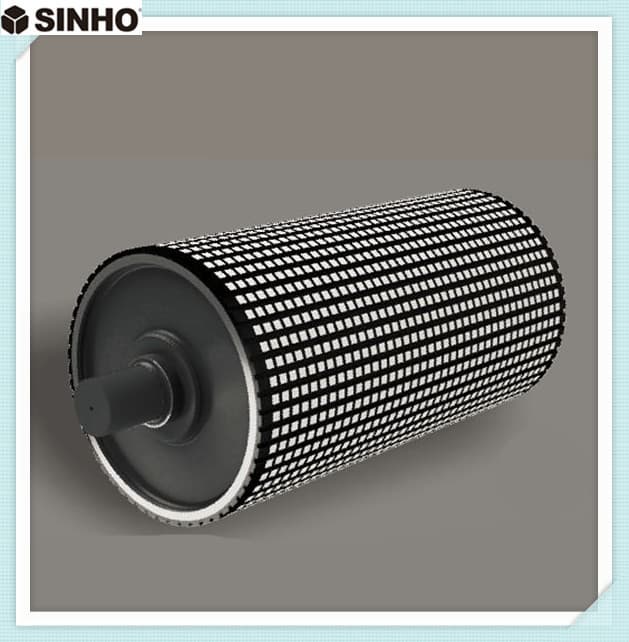 Wear Resistant Rubber Sheet Lined With High Alumina Tiles For Pulley Lining
